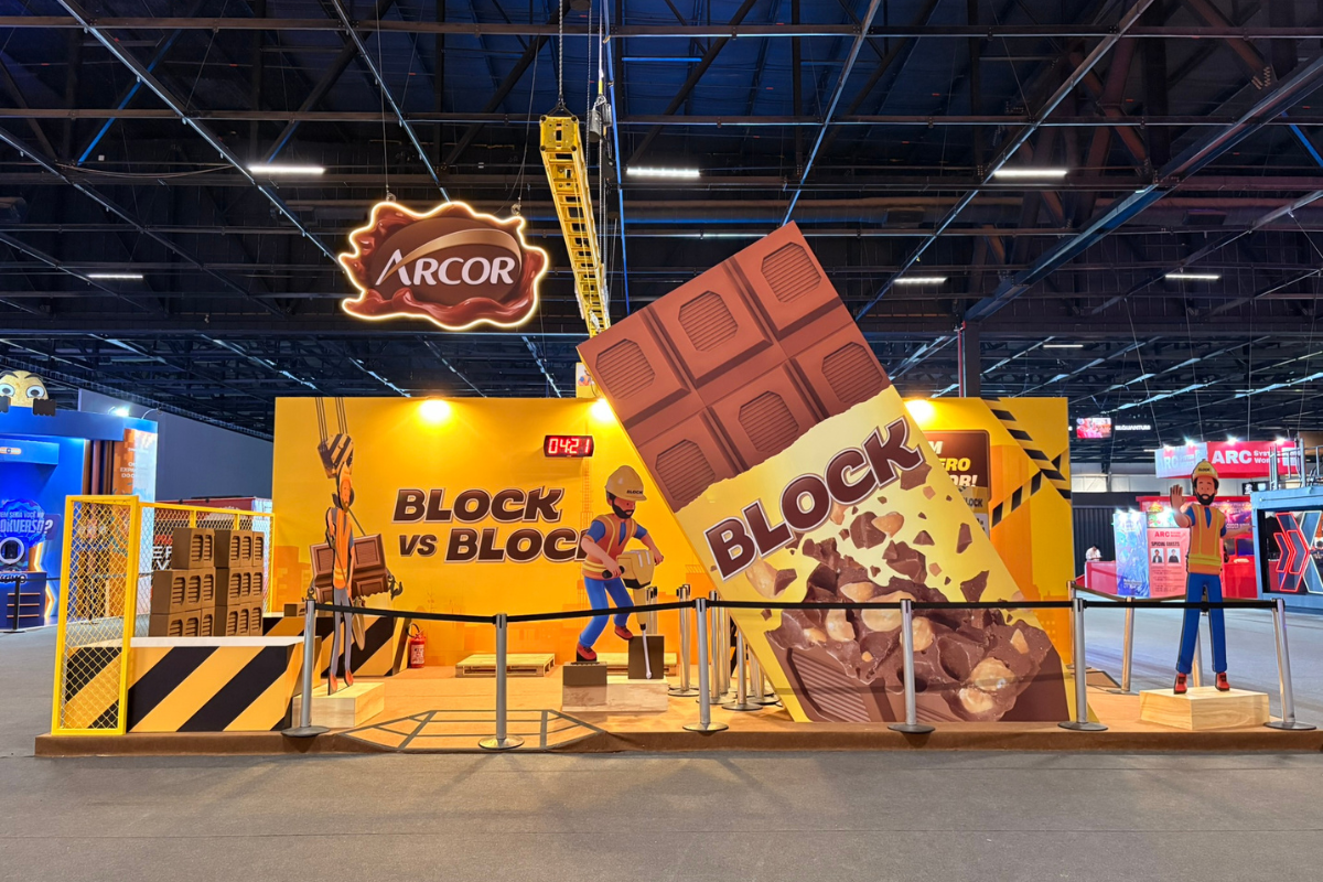 Stand Arcor na feira BGS